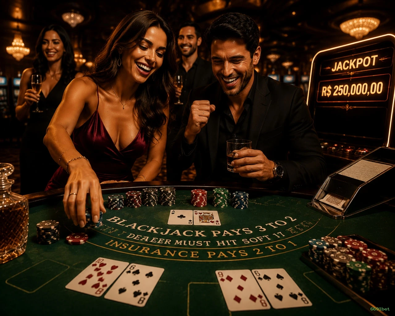 Jogos de Cassino Premium - Slots, Roleta, Blackjack e Dealer Ao Vivo